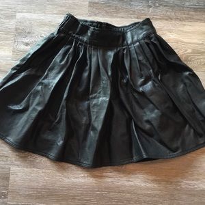 Faux leather skirt